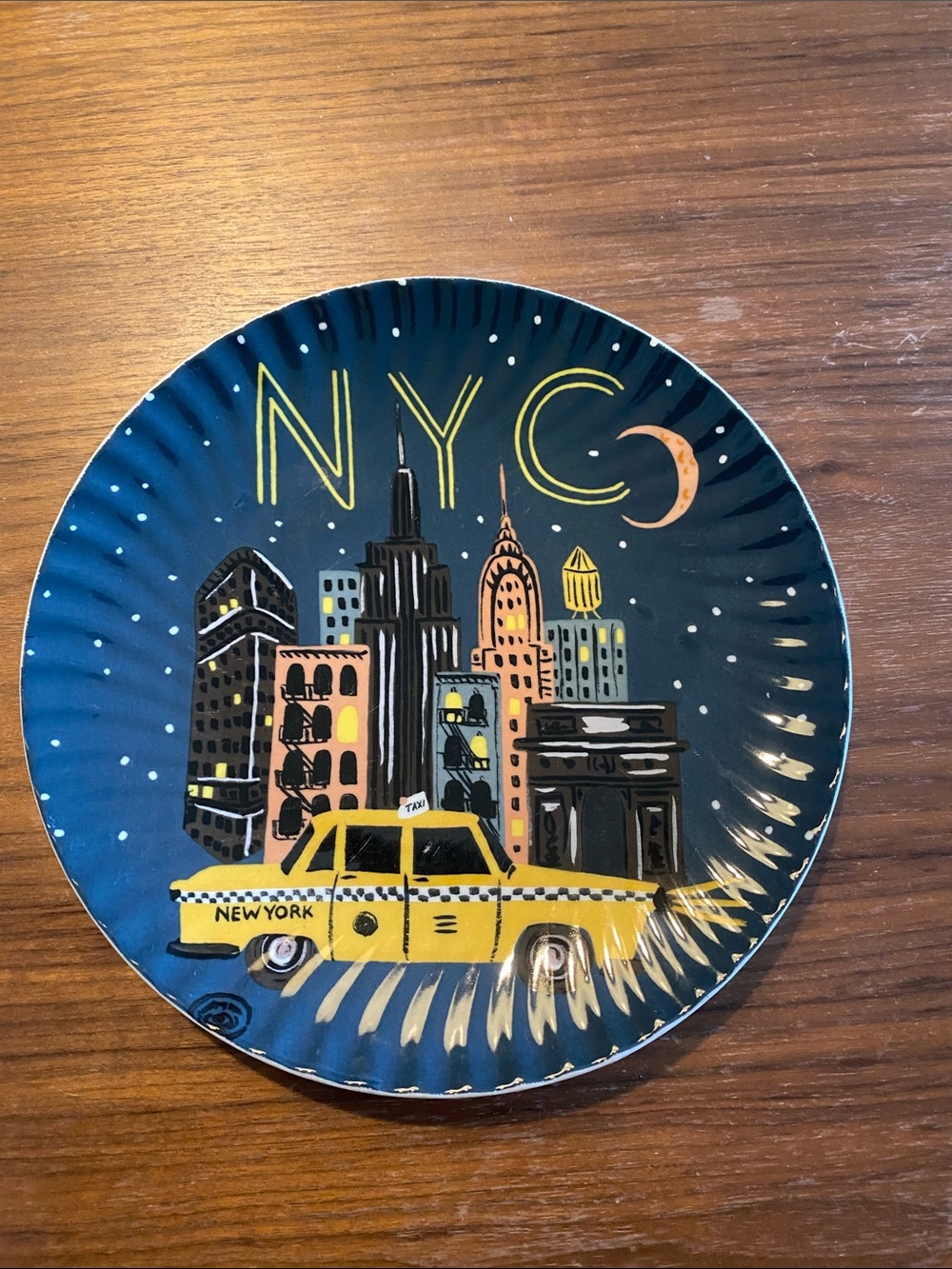 Rifle Paper Co. New York City Travel plate for Anthropologie